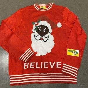 Black Santa Christmas Sweater from Tipsy Elves